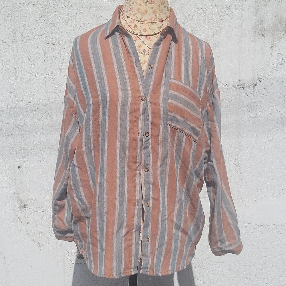 Striped button down - Picture 1 of 2
